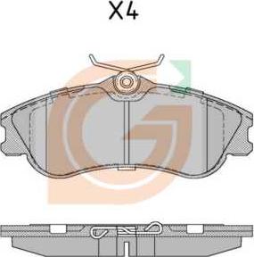 GAMA GA10807 - Kit de plaquettes de frein, frein à disque cwaw.fr