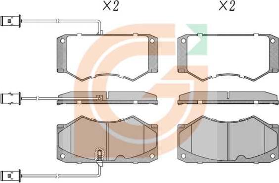 GAMA GA10816 - Kit de plaquettes de frein, frein à disque cwaw.fr