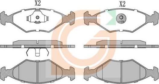 GAMA GA10885 - Kit de plaquettes de frein, frein à disque cwaw.fr