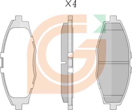 GAMA GA10310 - Kit de plaquettes de frein, frein à disque cwaw.fr