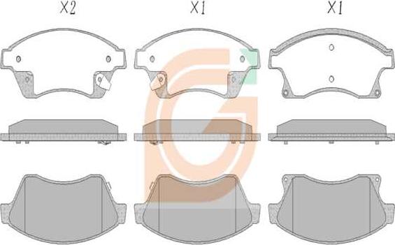 GAMA GA10290 - Kit de plaquettes de frein, frein à disque cwaw.fr