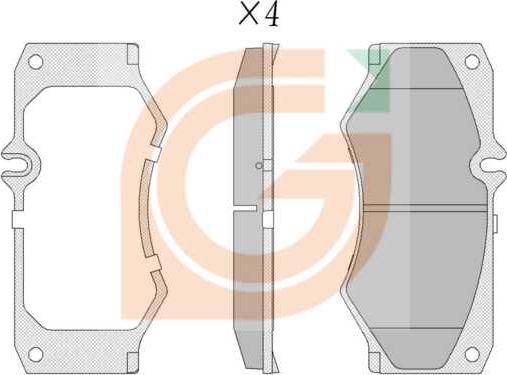 GAMA GA10209 - Kit de plaquettes de frein, frein à disque cwaw.fr