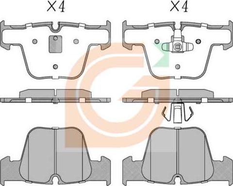 GAMA GA10217 - Kit de plaquettes de frein, frein à disque cwaw.fr