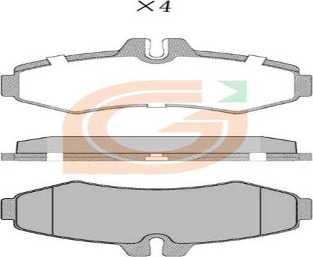 GAMA GA10225 - Kit de plaquettes de frein, frein à disque cwaw.fr