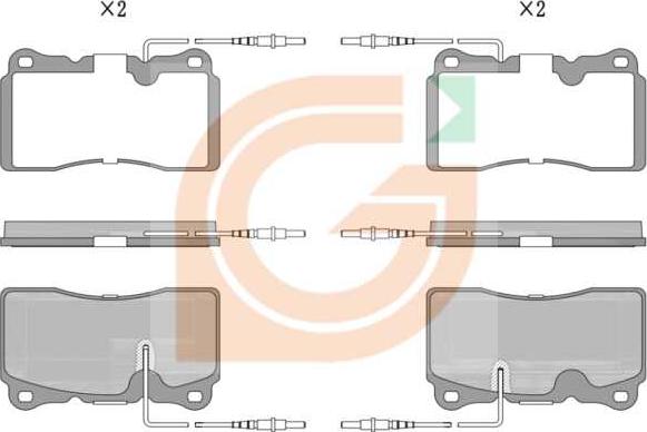 GAMA GA10272 - Kit de plaquettes de frein, frein à disque cwaw.fr