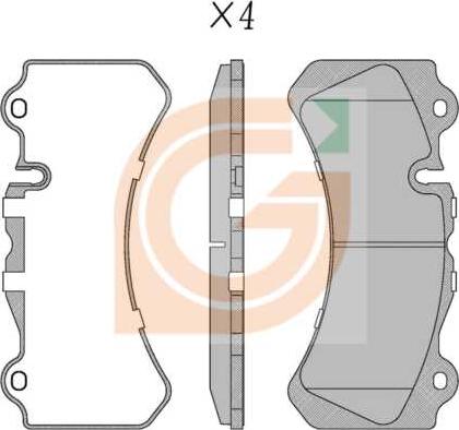 GAMA GA10765 - Kit de plaquettes de frein, frein à disque cwaw.fr