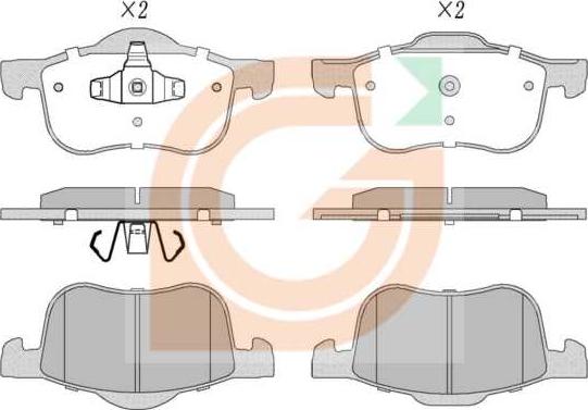 GAMA GA10763 - Kit de plaquettes de frein, frein à disque cwaw.fr