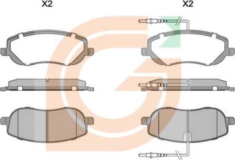 GAMA GA11915 - Kit de plaquettes de frein, frein à disque cwaw.fr