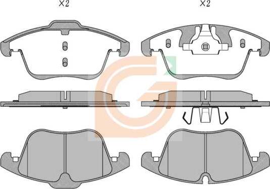 GAMA GA11386 - Kit de plaquettes de frein, frein à disque cwaw.fr