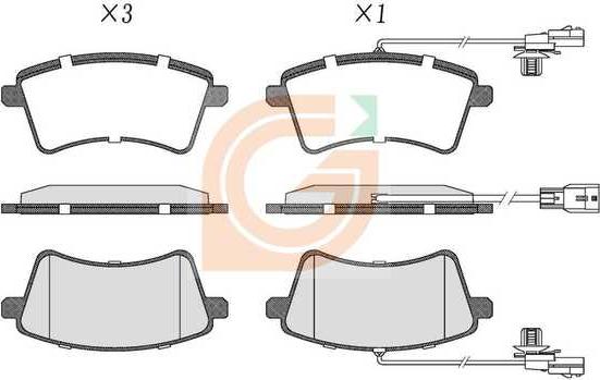 GAMA GA11297 - Kit de plaquettes de frein, frein à disque cwaw.fr