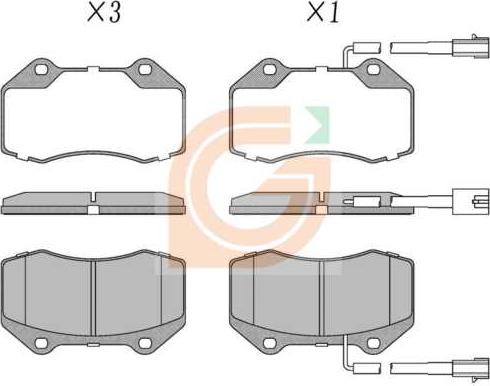 GAMA GA11251 - Kit de plaquettes de frein, frein à disque cwaw.fr