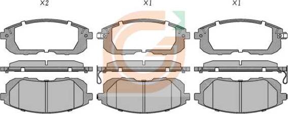 GAMA GA11224 - Kit de plaquettes de frein, frein à disque cwaw.fr