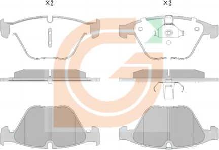 GAMA GA12010 - Kit de plaquettes de frein, frein à disque cwaw.fr