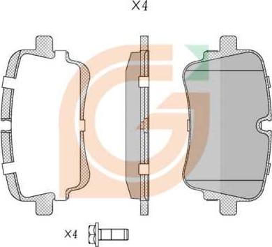 GAMA GA20938 - Kit de plaquettes de frein, frein à disque cwaw.fr