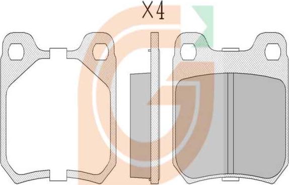 GAMA GA20430 - Kit de plaquettes de frein, frein à disque cwaw.fr