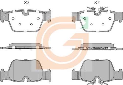 GAMA GA20520 - Kit de plaquettes de frein, frein à disque cwaw.fr