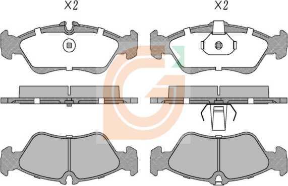 GAMA GA20649 - Kit de plaquettes de frein, frein à disque cwaw.fr