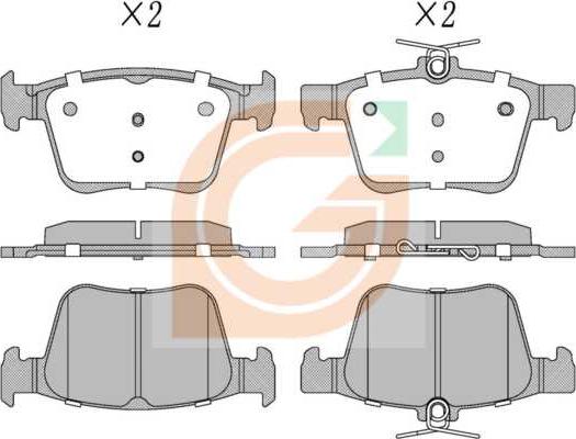 GAMA GA20024 - Kit de plaquettes de frein, frein à disque cwaw.fr