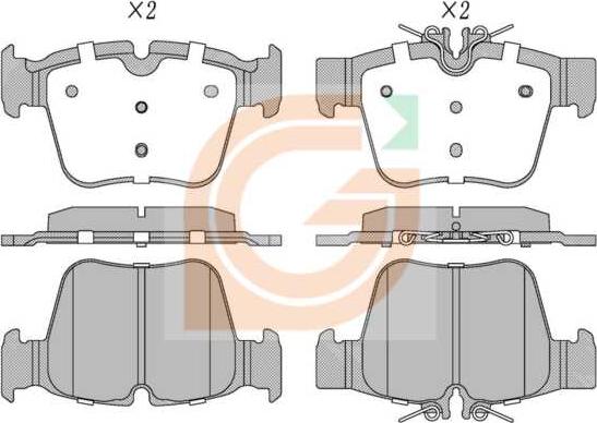 GAMA GA20725 - Kit de plaquettes de frein, frein à disque cwaw.fr