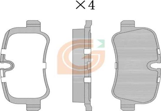 GAMA GA20399 - Kit de plaquettes de frein, frein à disque cwaw.fr