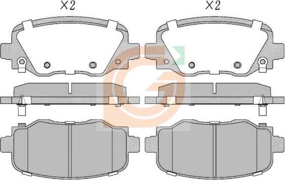 GAMA GA20381 - Kit de plaquettes de frein, frein à disque cwaw.fr