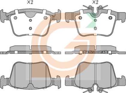 GAMA GA20388 - Kit de plaquettes de frein, frein à disque cwaw.fr