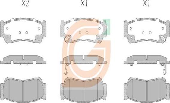 GAMA GA20230 - Kit de plaquettes de frein, frein à disque cwaw.fr