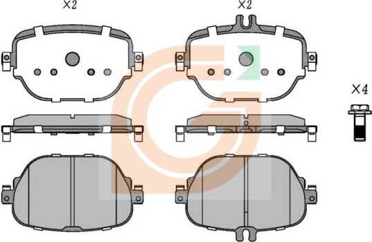 GAMA GA20760 - Kit de plaquettes de frein, frein à disque cwaw.fr