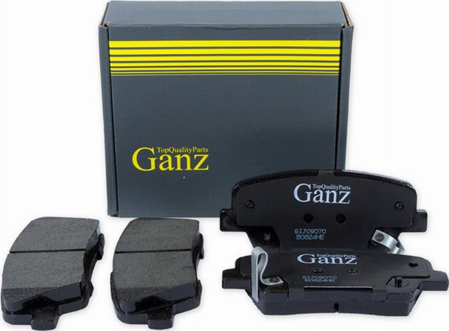 Ganz GIJ09070 - Kit de plaquettes de frein, frein à disque cwaw.fr