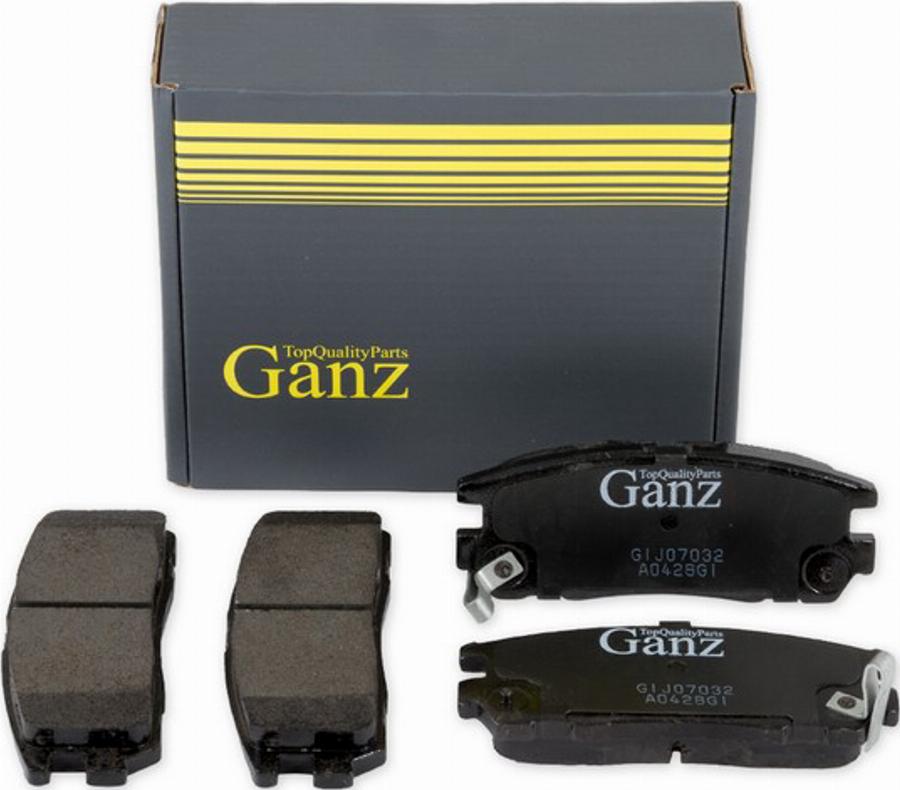 Ganz GIJ07032 - Kit de plaquettes de frein, frein à disque cwaw.fr