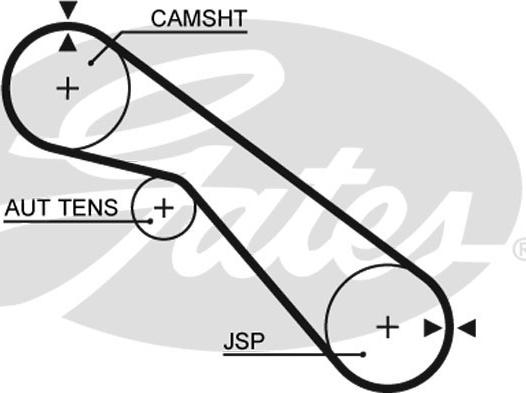Gates 5405XS - Courroie de distribution cwaw.fr