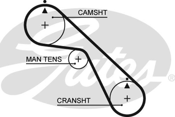 Gates 5530XS - Courroie de distribution cwaw.fr