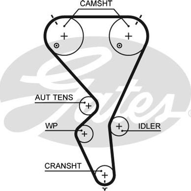 Gates 5615XS - Courroie de distribution cwaw.fr