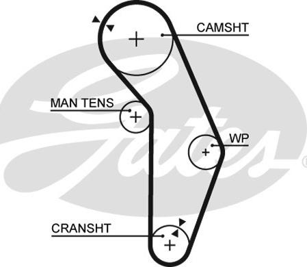 Gates 5352XS - Courroie de distribution cwaw.fr