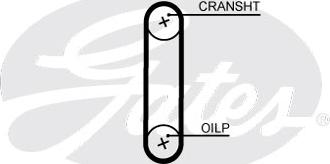 Gates T357HOB - Courroie de distribution cwaw.fr