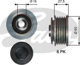 Gates OAP7176 - Poulie, alternateur cwaw.fr