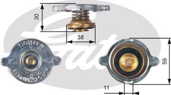 Gates RC101 - Bouchon de radiateur cwaw.fr