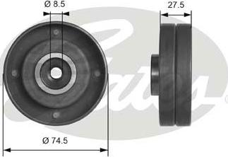 Gates T41174 - Poulie renvoi / transmission, courroie de distribution cwaw.fr