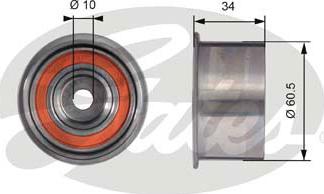 Gates T41226 - Poulie renvoi / transmission, courroie de distribution cwaw.fr