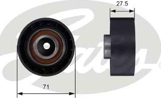 Gates T42047 - Poulie renvoi / transmission, courroie de distribution cwaw.fr