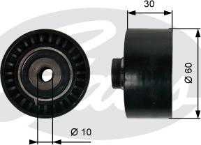 Gates T42065 - Poulie renvoi / transmission, courroie de distribution cwaw.fr