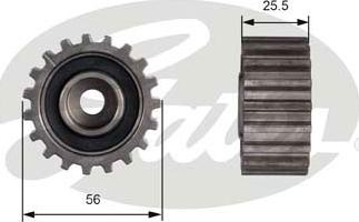 Gates T42000 - Poulie renvoi / transmission, courroie de distribution cwaw.fr