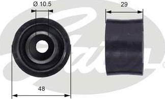 Gates T42033 - Poulie renvoi / transmission, courroie de distribution cwaw.fr