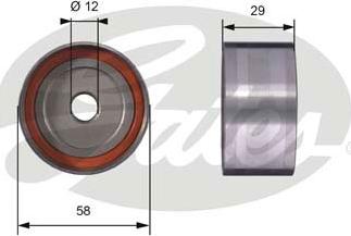 Gates T42025 - Poulie renvoi / transmission, courroie de distribution cwaw.fr