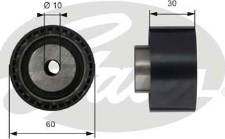 Gates T42070 - Poulie renvoi / transmission, courroie de distribution cwaw.fr