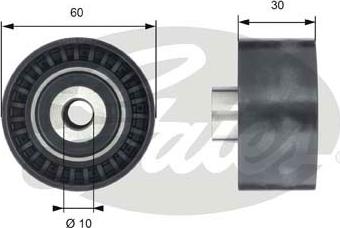 Gates T42199 - Poulie renvoi / transmission, courroie de distribution cwaw.fr