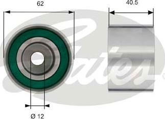 Gates T42156 - Poulie renvoi / transmission, courroie de distribution cwaw.fr