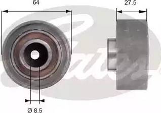 Gates T42157 - Poulie renvoi / transmission, courroie de distribution cwaw.fr