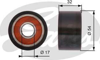 Gates T42167 - Poulie renvoi / transmission, courroie de distribution cwaw.fr