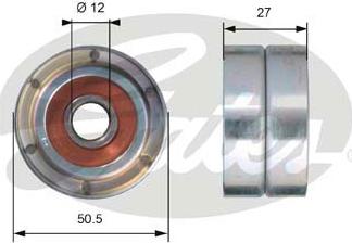 Gates T42102 - Poulie renvoi / transmission, courroie de distribution cwaw.fr